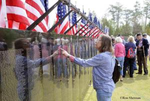 Vietnam Veterans Memorial Wall in Johns Creek GA March 30 to Apr
